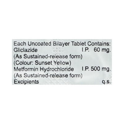 Glycozide M 60mg Od Strip Of 10 Tablets