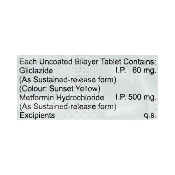 Glycozide M 60mg Od Strip Of 10 Tablets
