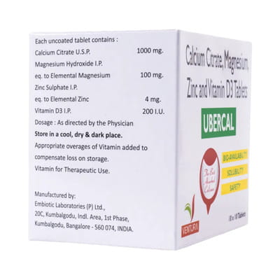 Ubercal Strip Of 10 Tablets