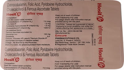 Hosit Fe Strip Of 10 Tablets