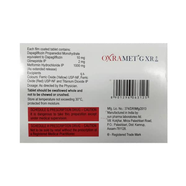 Oxramet-G XR 10/2/1000 Tablet