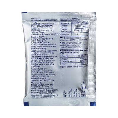 Stiffgon Orange Flavour Sugar Free Sachet Of 10.2gm Powder