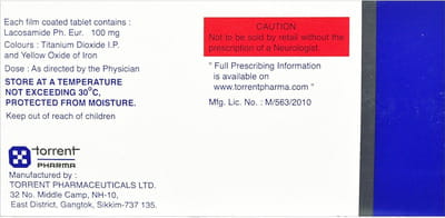 Lacotab 100mg Strip Of 15 Tablets