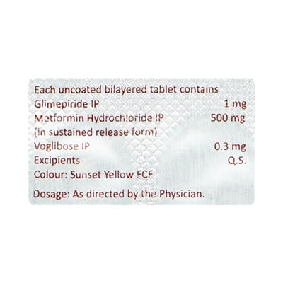 Voglibite Gm 1/0.3 Strip Of 10 Tablets