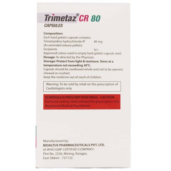 Trimetaz Cr 80Mg Strip Of 15 Capsules