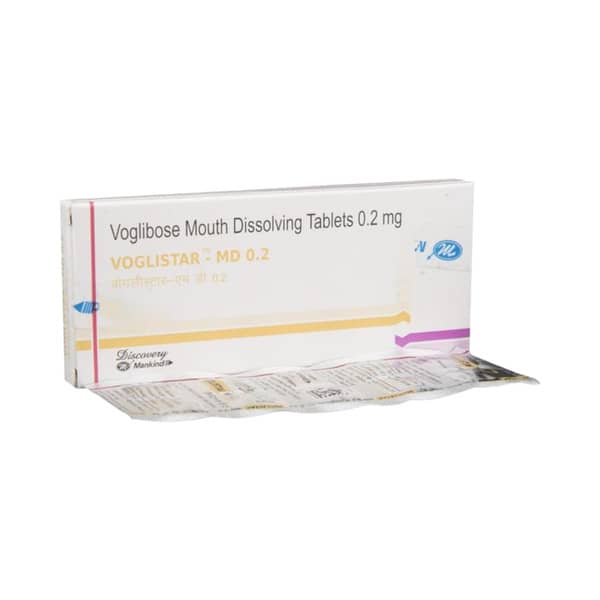 Voglistar Md 0.2mg Strip Of 15 Tablets