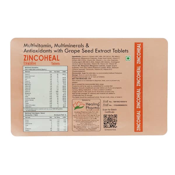 Zincoheal Strip Of 15 Tablets