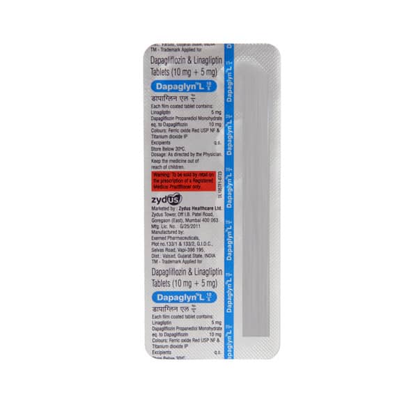 Dapaglyn L 10/5mg Strip Of 10 Tablets