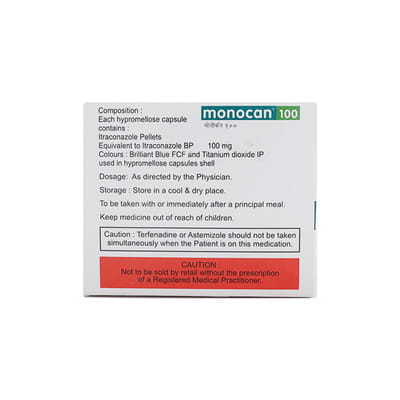 Monocan 100mg Strip Of 10 Capsules