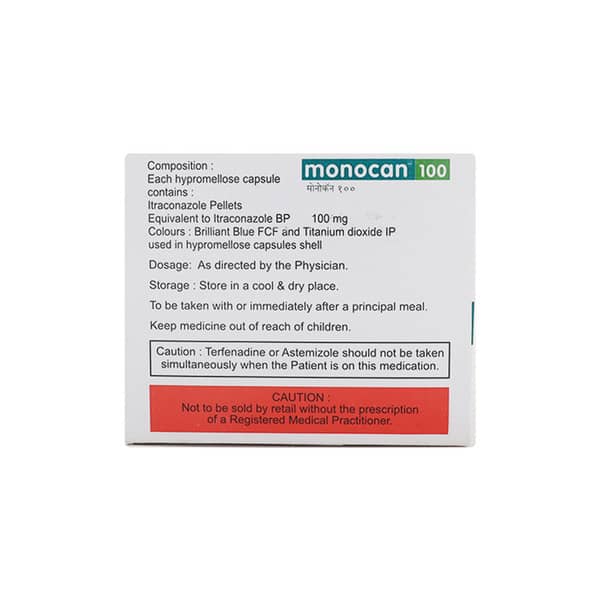 Monocan 100mg Strip Of 10 Capsules