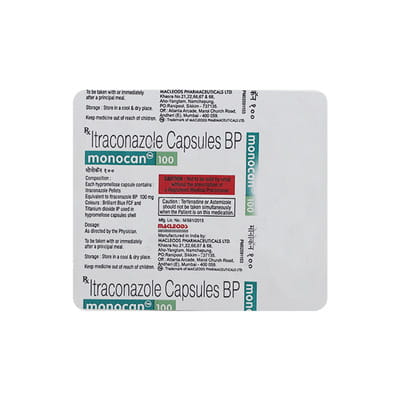Monocan 100mg Strip Of 10 Capsules
