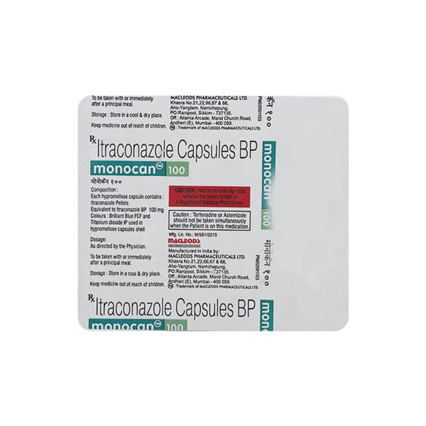 Monocan 100mg Strip Of 10 Capsules