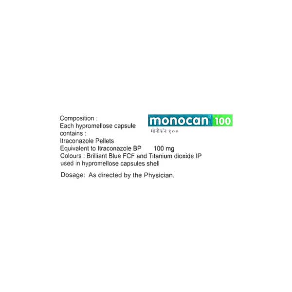 Monocan 100mg Strip Of 10 Capsules