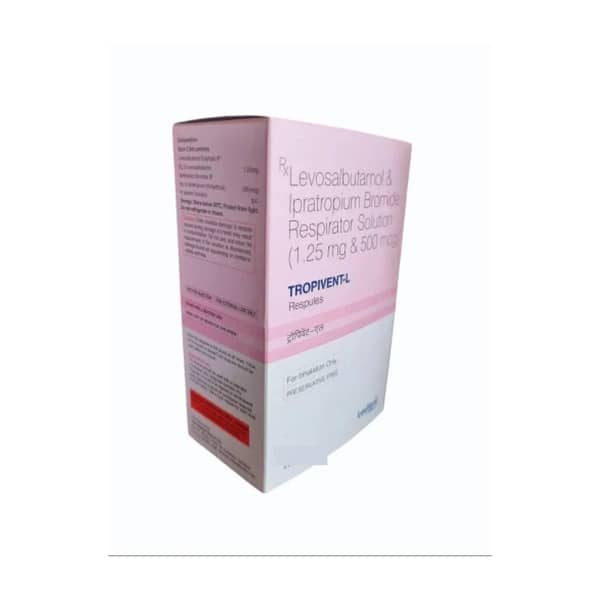 Tropivent L 0.63mg 2.5ml Packet Of 5 Respules