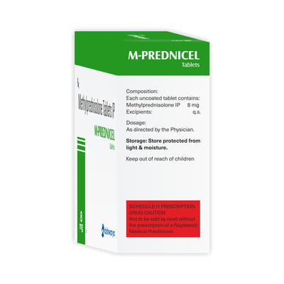 M Prednicel 8mg Strip Of 10 Tablets