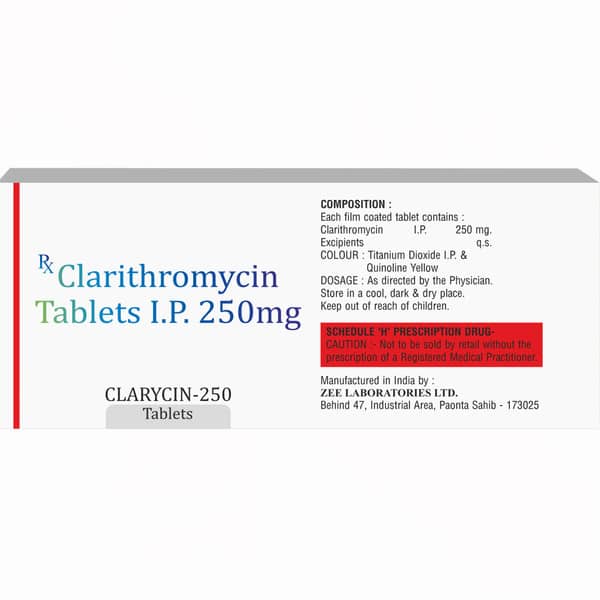 Clarycin 250Mg Strip Of 10 Tablets