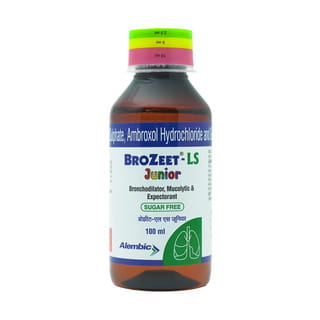 Brozeet Ls Junior Sugar Free Bottle Of 100Ml Syrup
