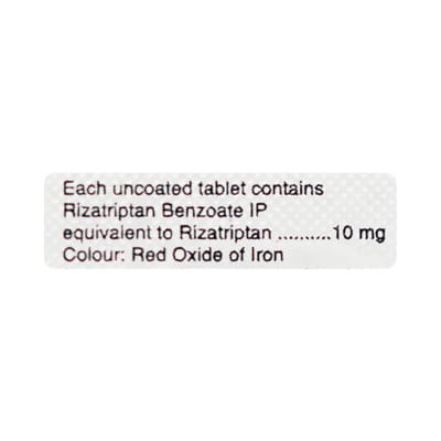 Rizact 10mg Md Strip Of 4 Orally Disintegrating Tablets