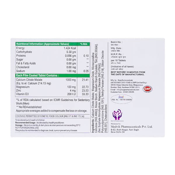 Mednocal Strip Of 10 Tablets