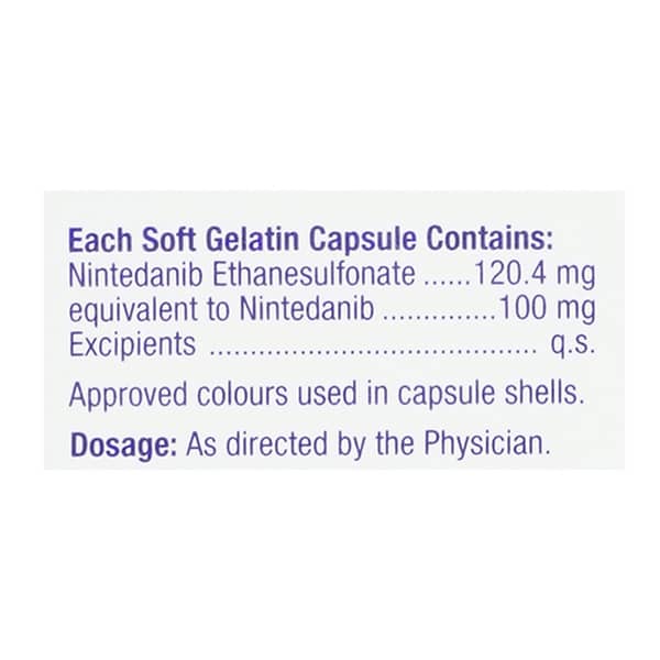 Nintib 100Mg Strip Of 10 Softgel Capsules