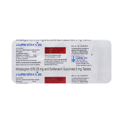 Lupin Mira S 25mg Strip Of 10 Tablets