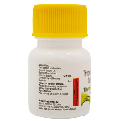 Thyroxinol 12.5 Tablet 120 No'S