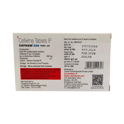 Cefkem 200 Strip Of 10 Tablets