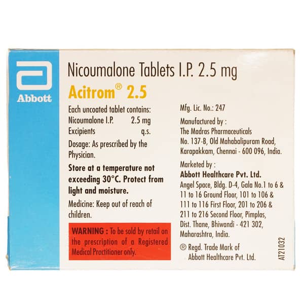 Acitrom 2.5mg Tablet