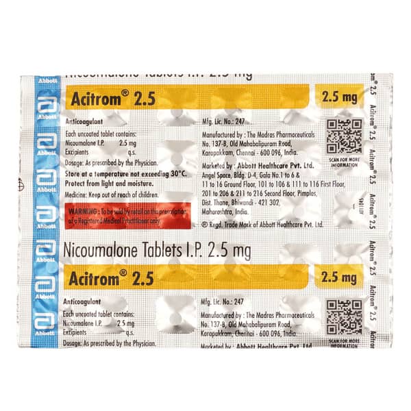 Acitrom 2.5mg Tablet