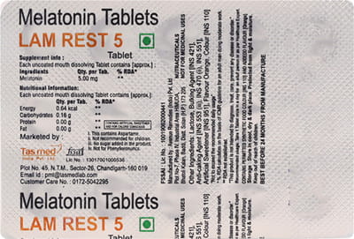 Lamrest 5mg Strip Of 15 Tablets