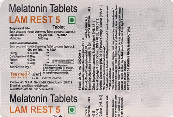 Lamrest 5mg Strip Of 15 Tablets