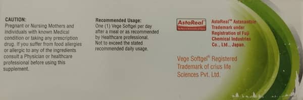 Reclaim Ag Strip Of 10 Vege Capsules