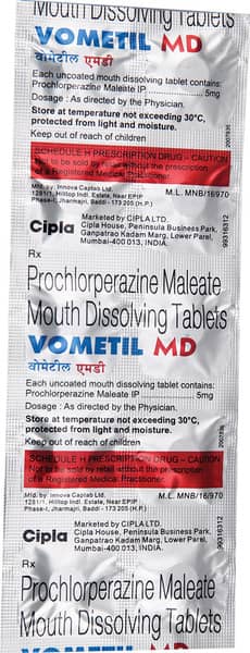 Vometil Md 5mg Strip Of 10 Tablets