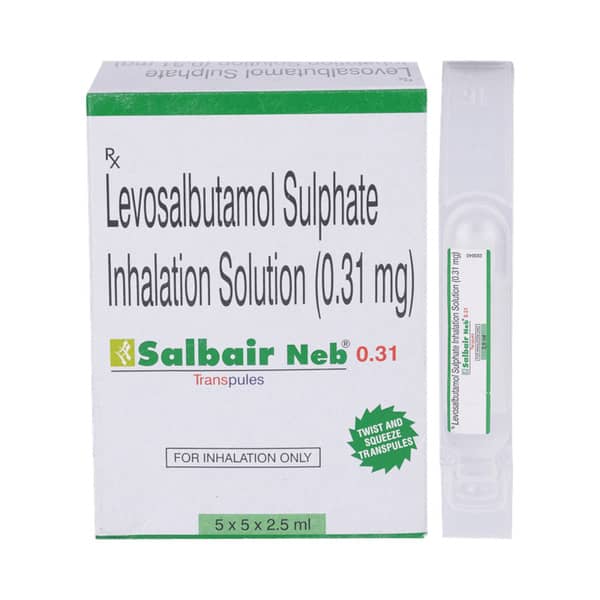 Salbair Neb 0.31mg 2.5ml Packet Of 5 Transpules
