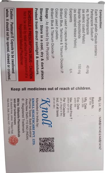 Pantocaf It Strip Of 10 Capsules