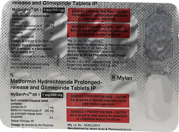 Mygainpro Sr 1mg Strip Of 10 Tablets