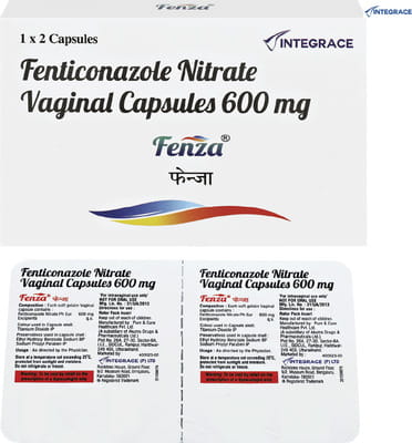 Fenza 600mg Strip Of 2 Vaginal Capsules