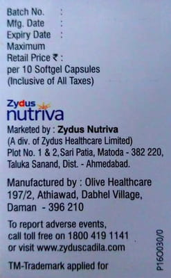 Fol D Strip Of 10 Capsules