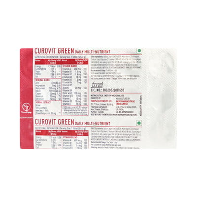 Curovit Green Strip Of 15 Tablets