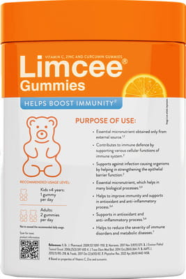Limcee Orange Flavour Bottle Of 30 Gummies