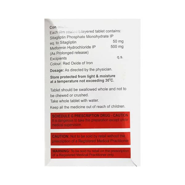 Glura M Xr 500mg Strip Of 15 Tablets