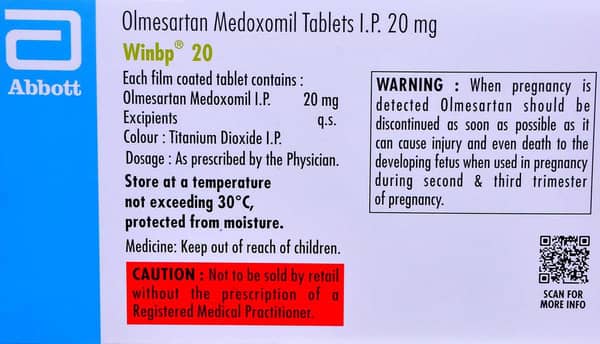 Winbp 20mg Strip Of 15 Tablets