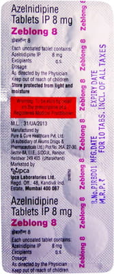 Zeblong 8mg Strip Of 10 Tablets