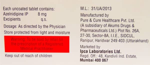 Zeblong 8mg Strip Of 10 Tablets