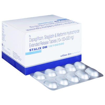 Stalix Dm 10/100/500mg Strip Of 10 Tablets
