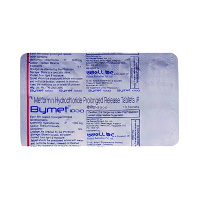 Bymet 1000mg Strip Of 10 Tablets