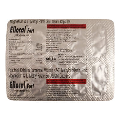 Eliocal Fort Strip Of 10 Softgel Capsules
