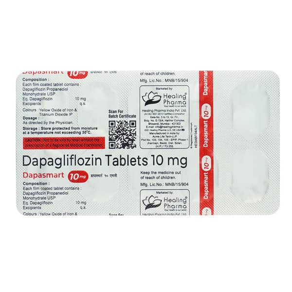 Dapasmart 10mg Tablet