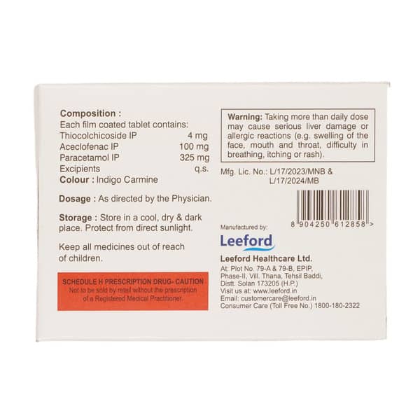 Thiorok Ap Strip Of 10 Tablets