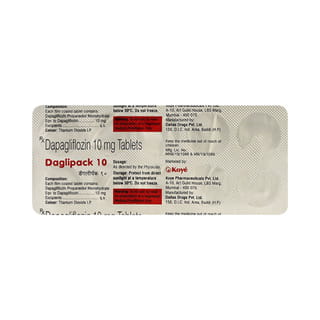 Daglipack 10mg Strip Of 10 Tablets